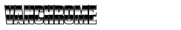 Vanchrome font preview